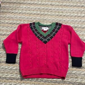 Vintage Gymboree Boy’s Medium v-neck Knit Sweater